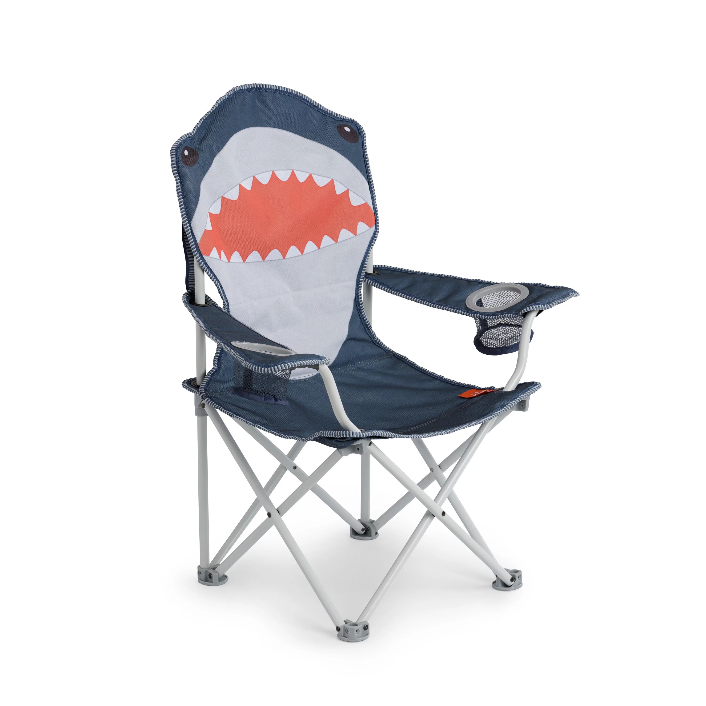 Firefly! Outdoor Gear Finn the Shark Kid's Camping Chair - Navy/Orange/Gray Color | Walmart (US)