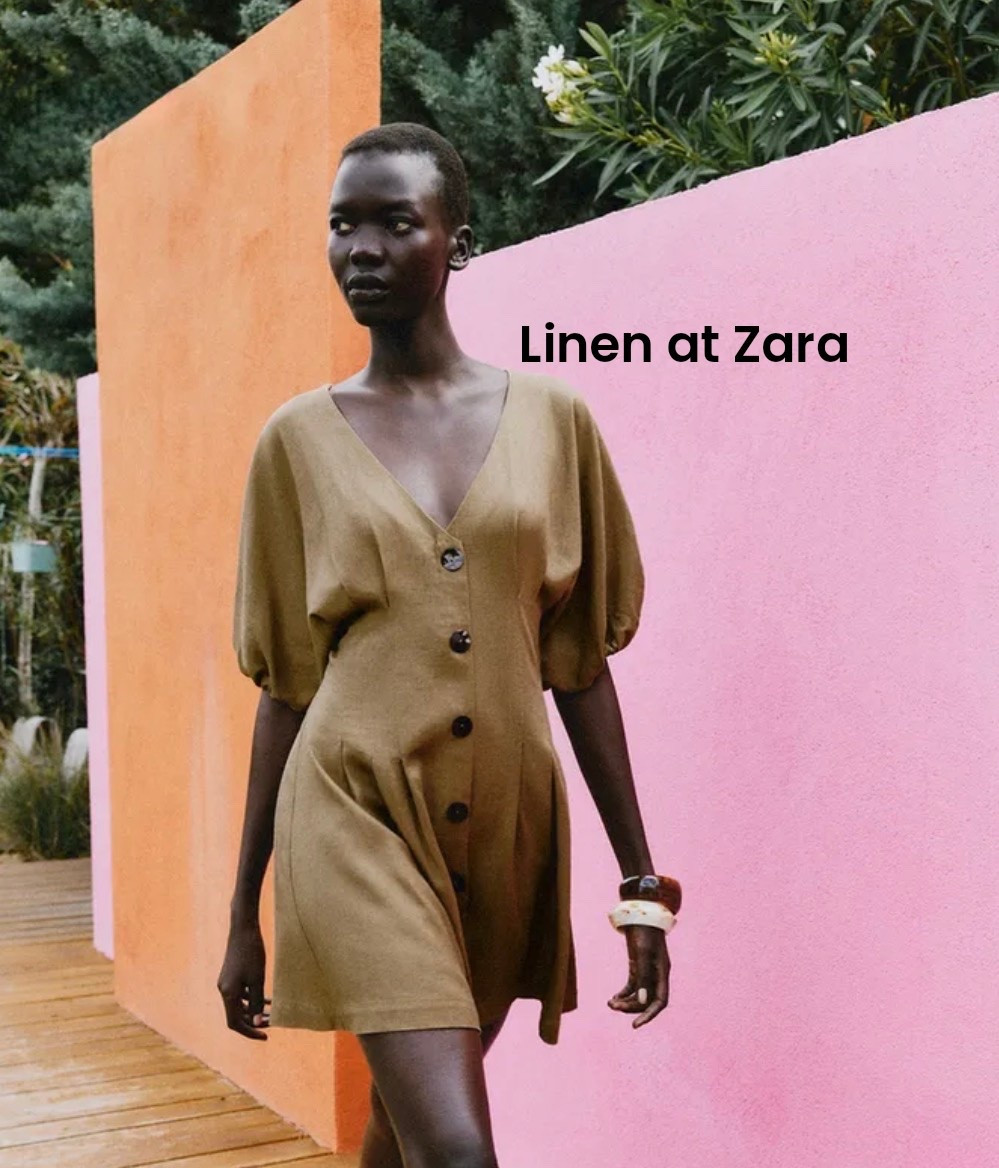 Linen at Zara for summer 

Mini dress made of linen. V-neckline and short sleeves with elastic cuffs. Fitted waist with front darts and elastic smocked back. Faux front buttons.

#LTKdayinmylife #LTKmomlife #LTKootd