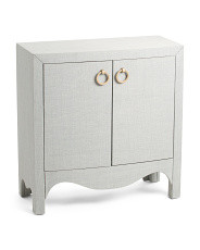 30in Linen Wrapped 2 Door Cabinet | Marshalls