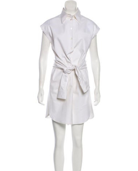 Moschino Couture Sleeveless Button-Up Dress White | The RealReal