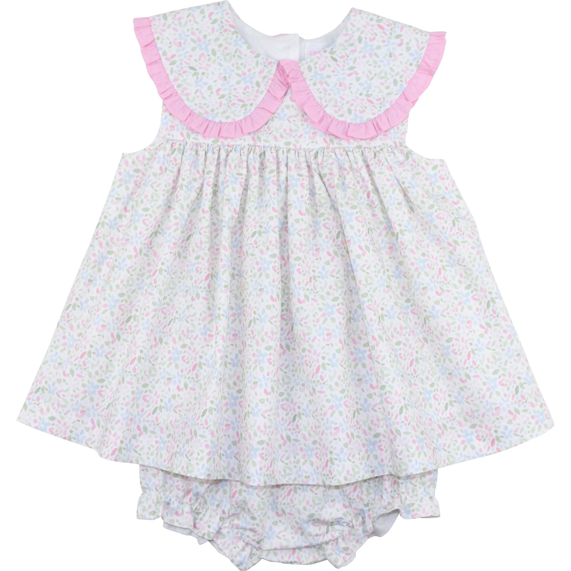 Pink And Green Floral Diaper Set | Cecil and Lou