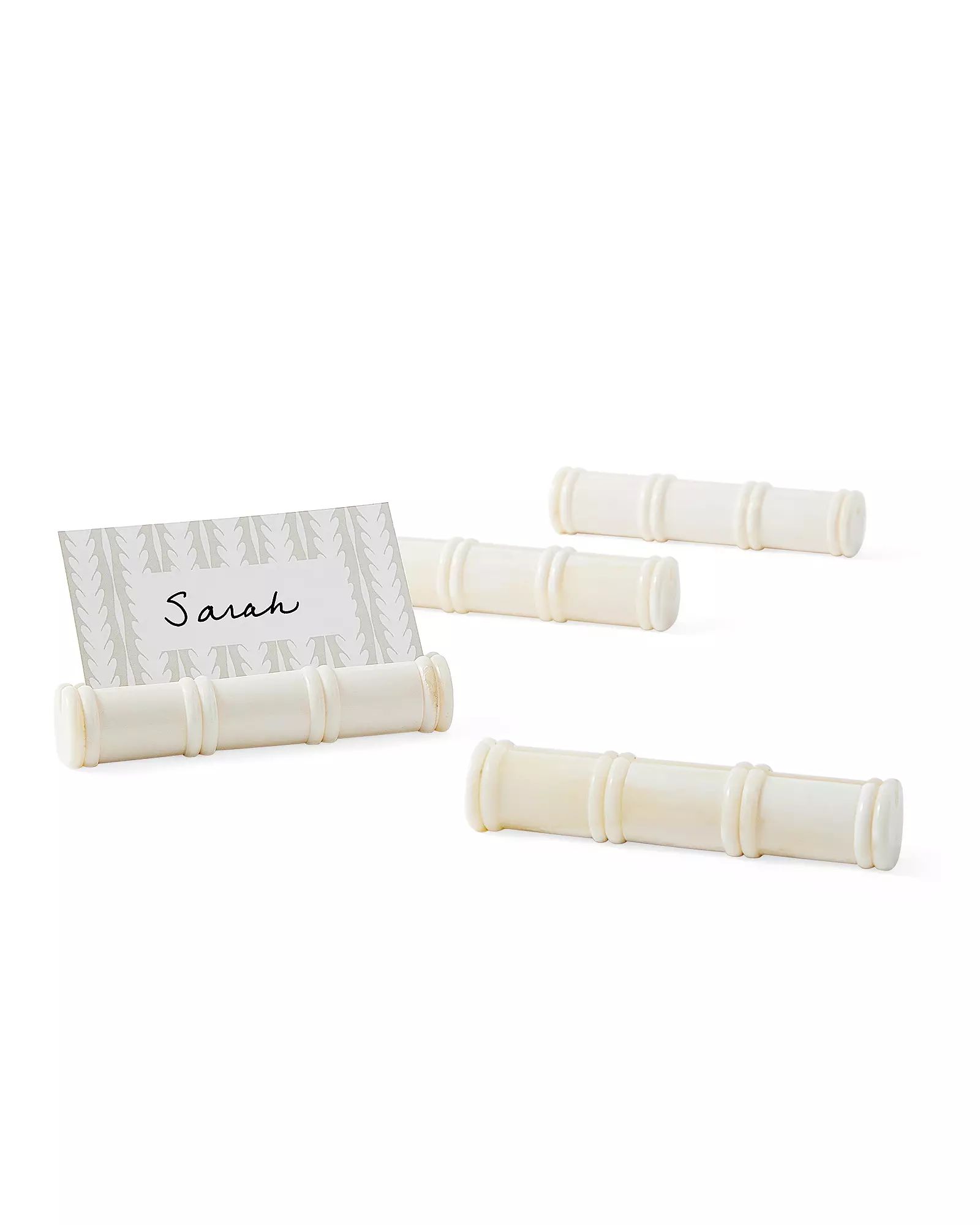 Bone Placecard Holder (Set of 4) | Serena and Lily