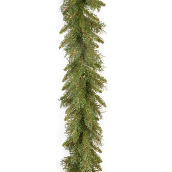National Tree Company Artificial Christmas Garland, Green, Tiffany Fir, White Lights, Christmas C... | Target
