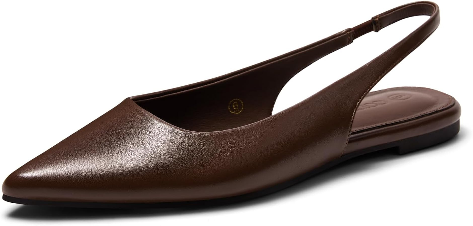 Coutgo Womens Slingback Flats Pointed Closed Toe Slip On Ballet Dress Shoes | Amazon (US)