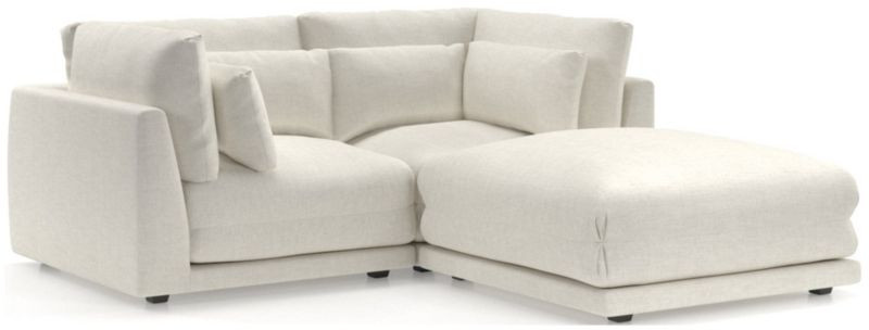 Plush 3-Piece Sectional | Crate & Barrel | Crate & Barrel