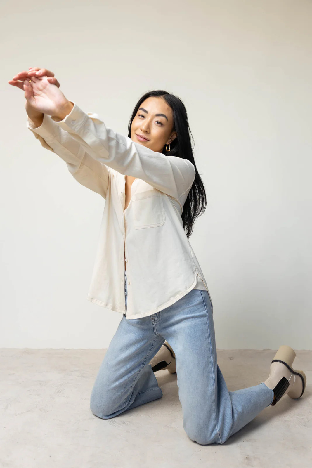 Mason Button Up in Cream - böhme | Böhme US