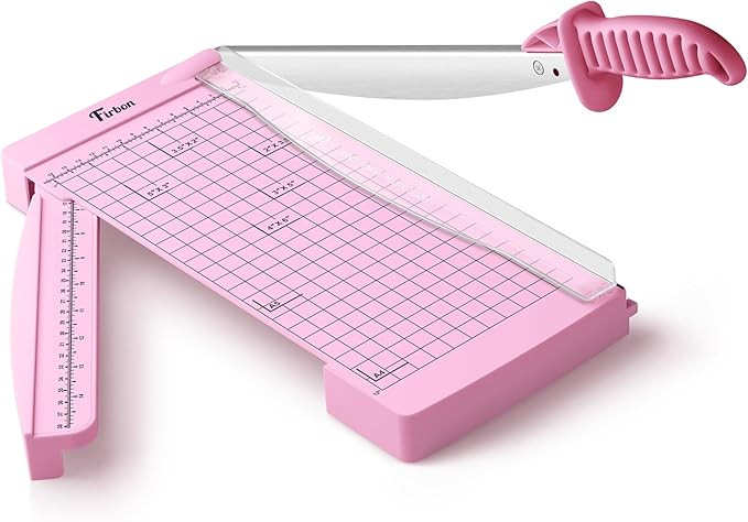 Firbon 12" Guillotine Paper Cutter with Hidden Ruler, Compact Heavy Duty 12-Sheet Capacity Trimme... | Amazon (US)