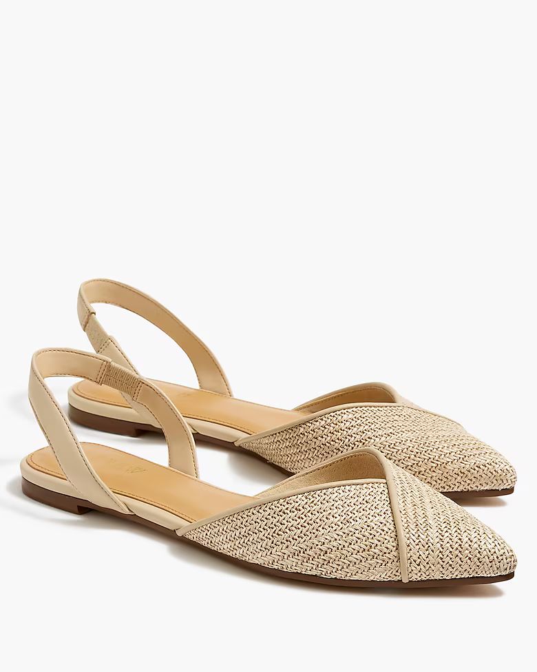 Woven slingback flats | J.Crew Factory