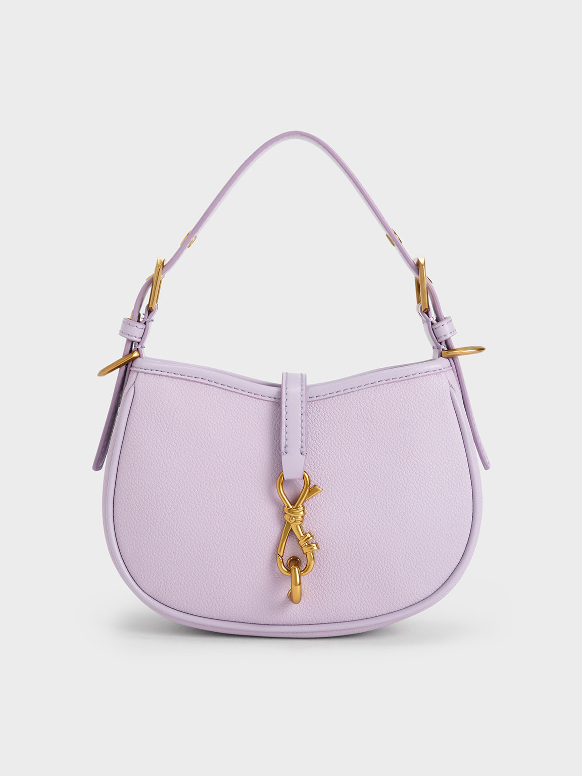 Lilac Thessaly Metallic Accent Bag | CHARLES & KEITH | Charles & Keith CA