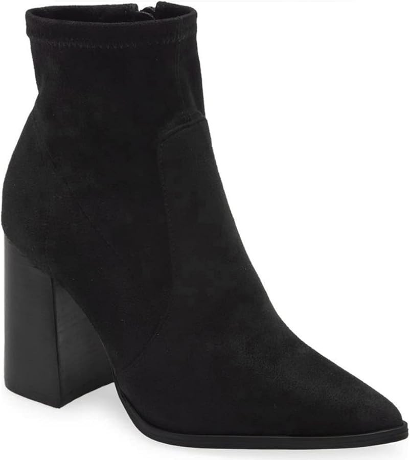 Juliet Holy Women's Pointed Toe Ankle Boots Chunky Stacked High Heel Side Zipper Chelsea Fashion ... | Amazon (US)