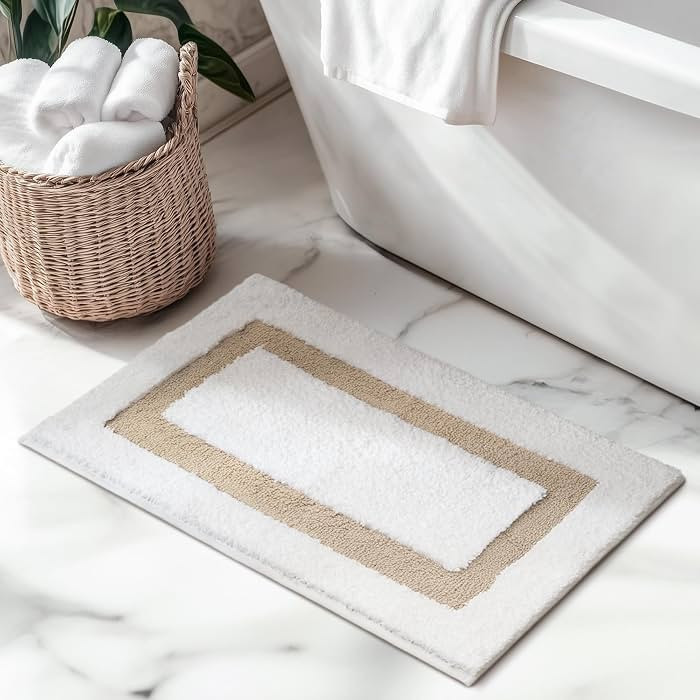 GRANNY SAYS Non-Slip, Washable Bathroom Rug, Absorbent Bath Mat for Floor, Tub, and Shower 17¼ x... | Amazon (US)
