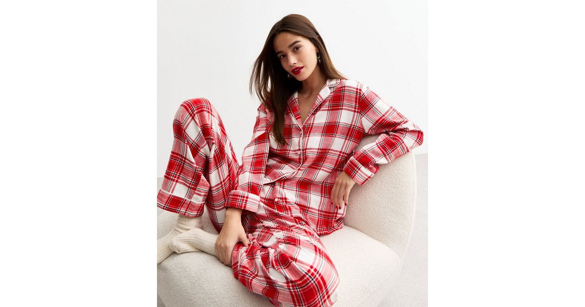 Red Checked Revere Trouser Pyjama Set
						
						Add to Saved Items
						Remove from Saved Ite... | New Look (UK)