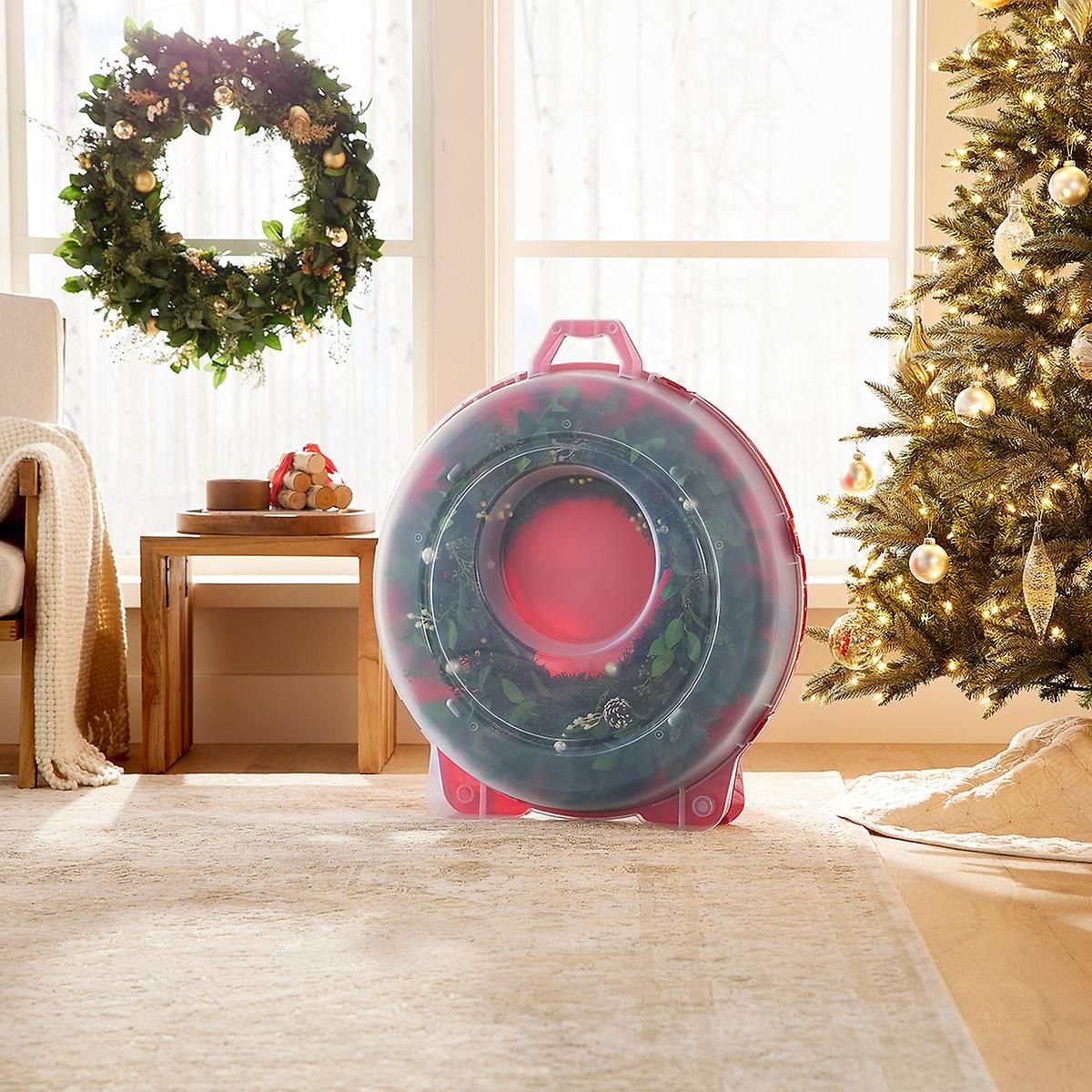 30" Wreath Storage Box | The Container Store