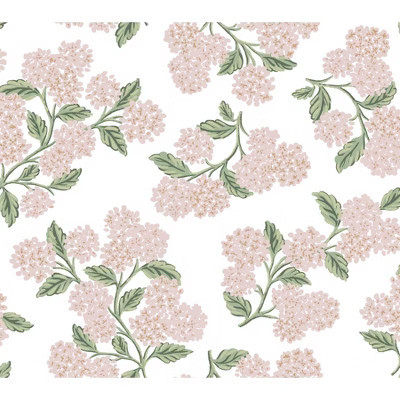 Rifle Paper Co. Hydrangea Pink/White Peel and Stick Wallpaper | Target