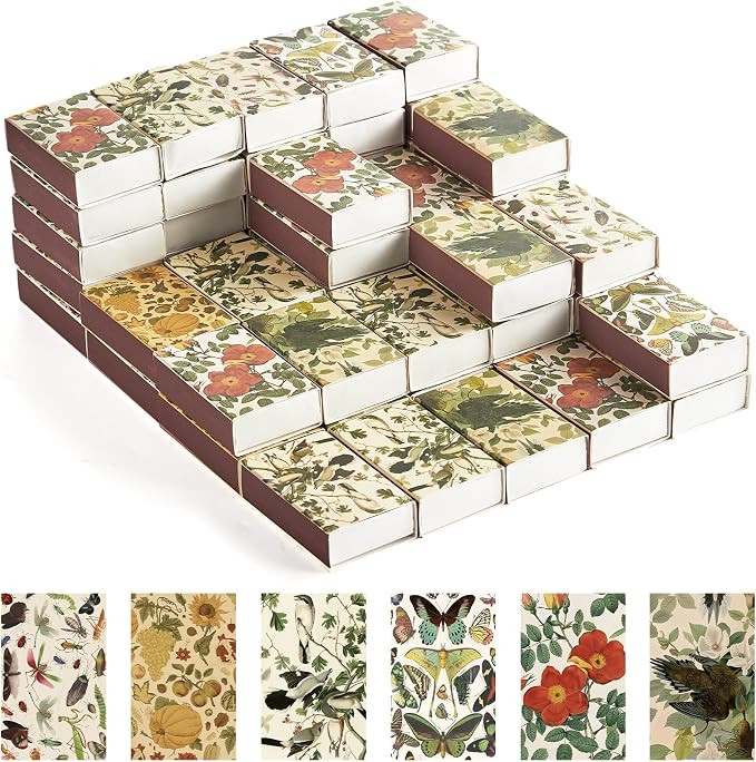 60PCS Blank Matches Containers 2.24 x 1.42 x 0.59 inches Vintage Storage Match Boxes DIY Match Ho... | Amazon (US)
