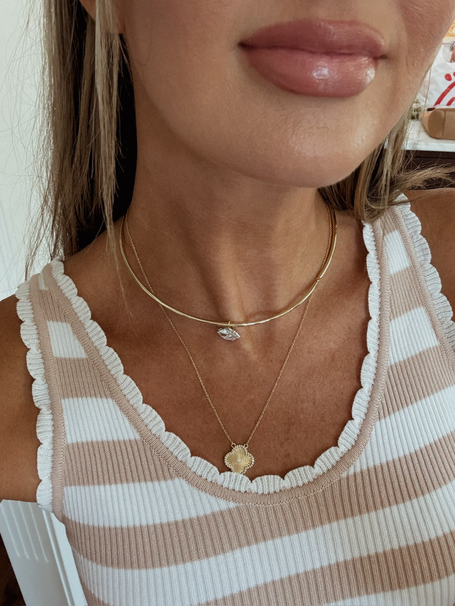 This simple necklace combo has been my go to lately!!

#LTKdayinmylife #LTKgrwm #LTKootd