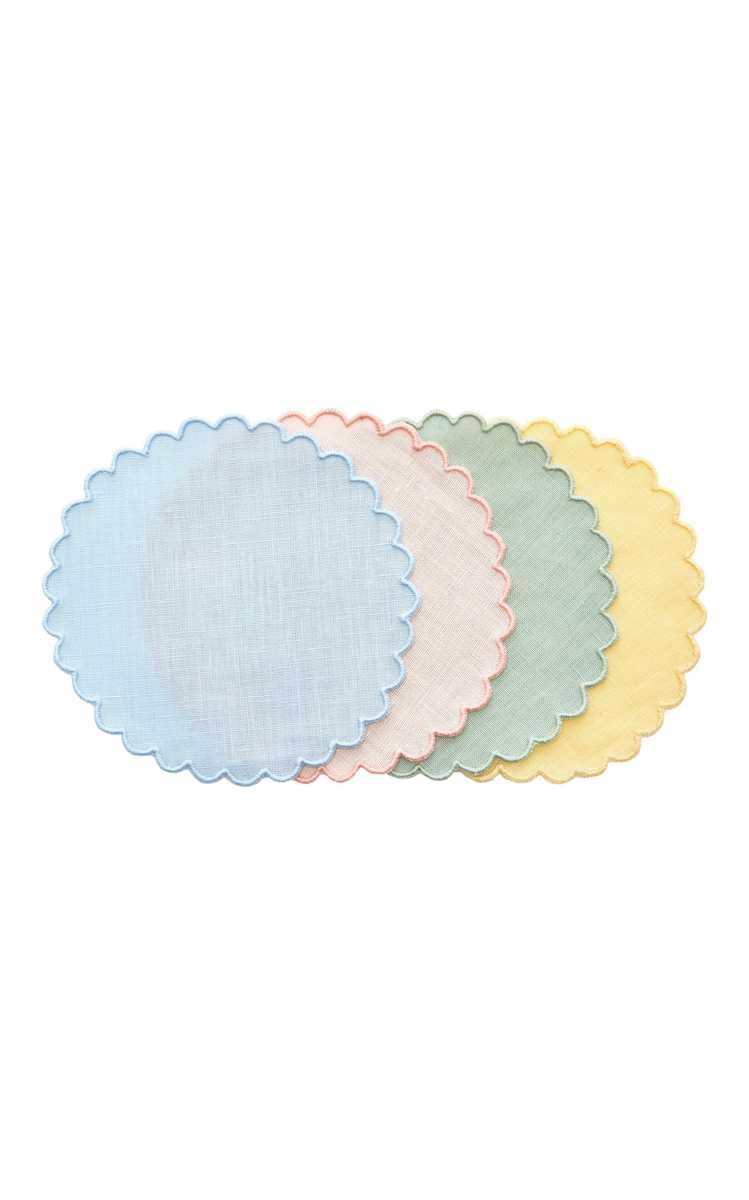 Exclusive Set-of-Four Linen Coasters | Moda Operandi (Global)