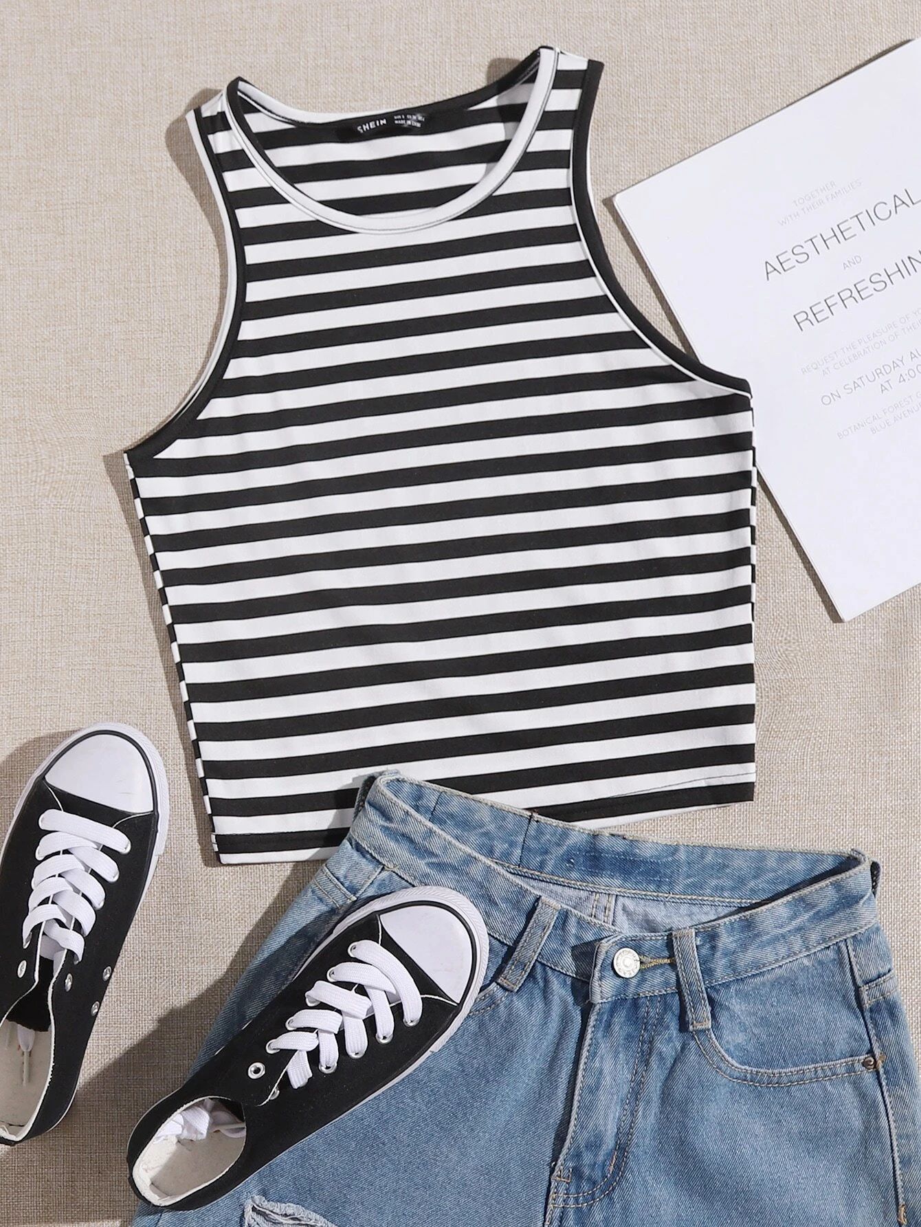 SHEIN Striped Tank Top | SHEIN