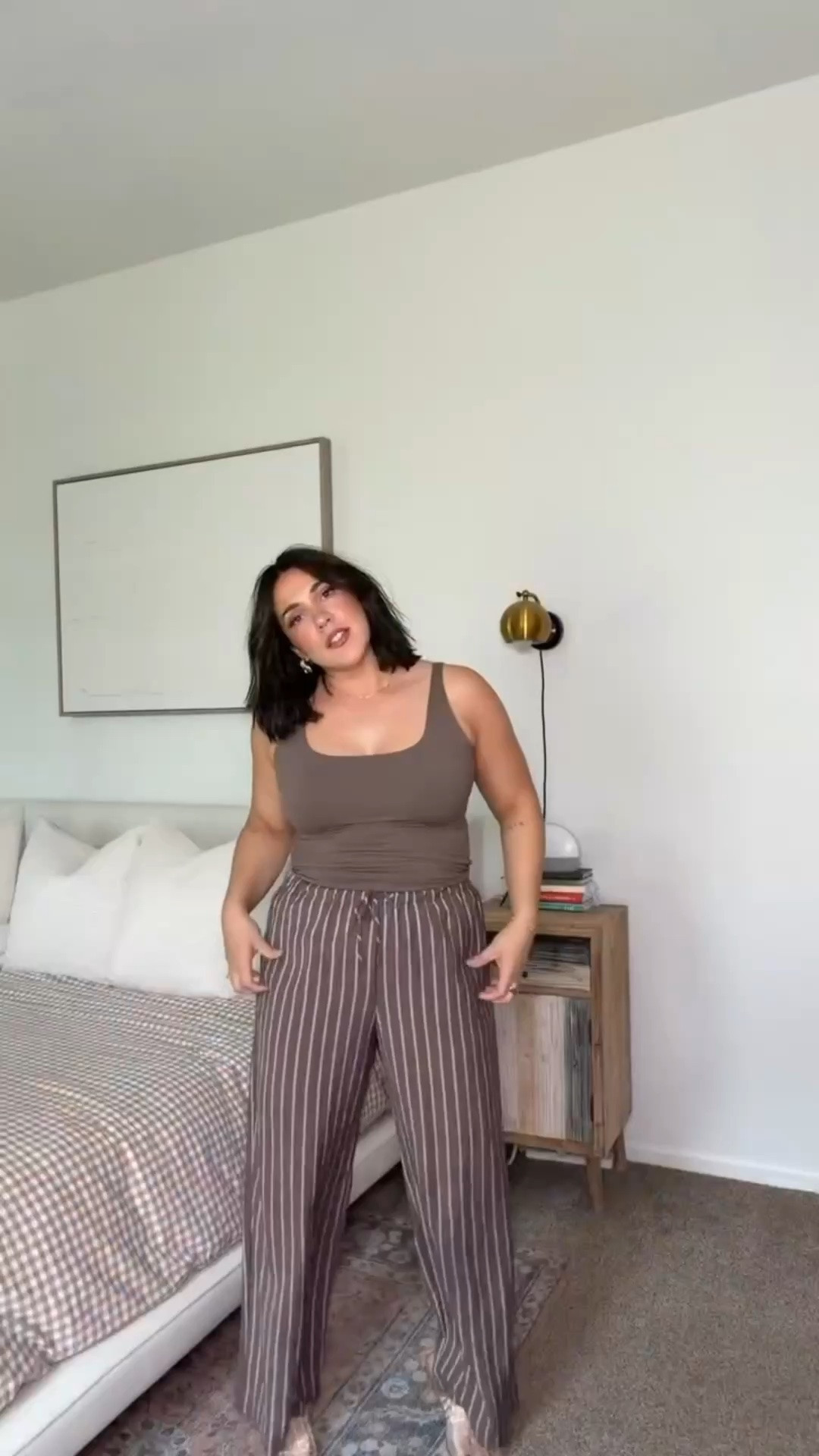 Madewell Sale! Copy code in LTK app! Striped brown pants not a linen material but super lightweight! Perfect for summer! 

Size L
