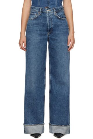 Indigo Dame Jeans | SSENSE