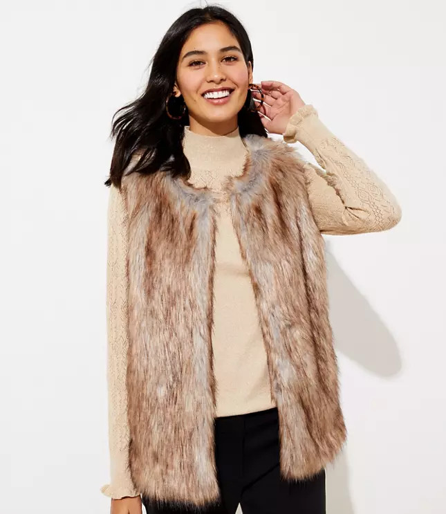Faux Fur Vest | LOFT | LOFT