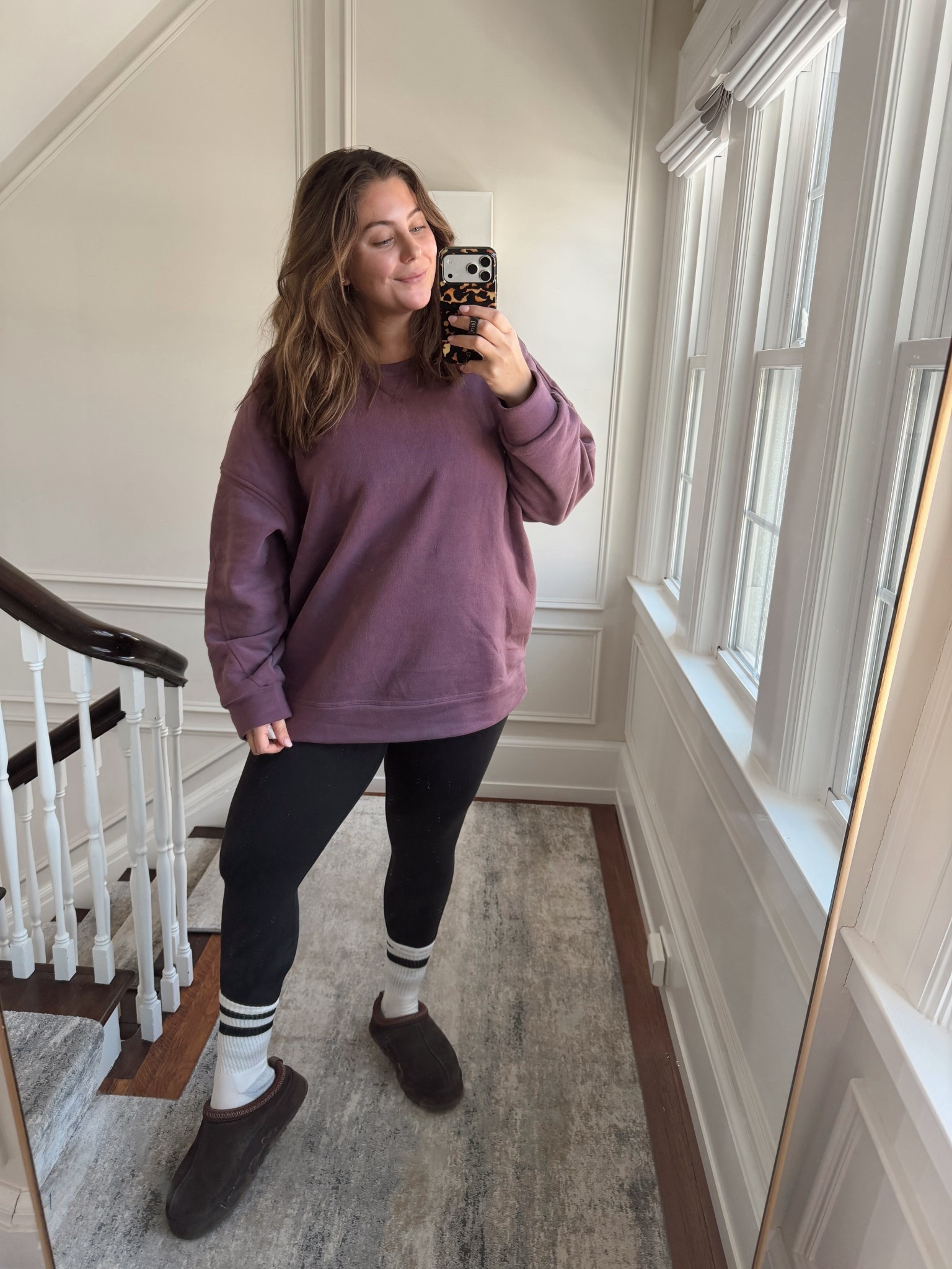 Wearing size 2X in crewneck, XL in leggings. Use CARALYN15 on your first order at Spanx. 

#LTKSeasonal #LTKootd #LTKMidsize