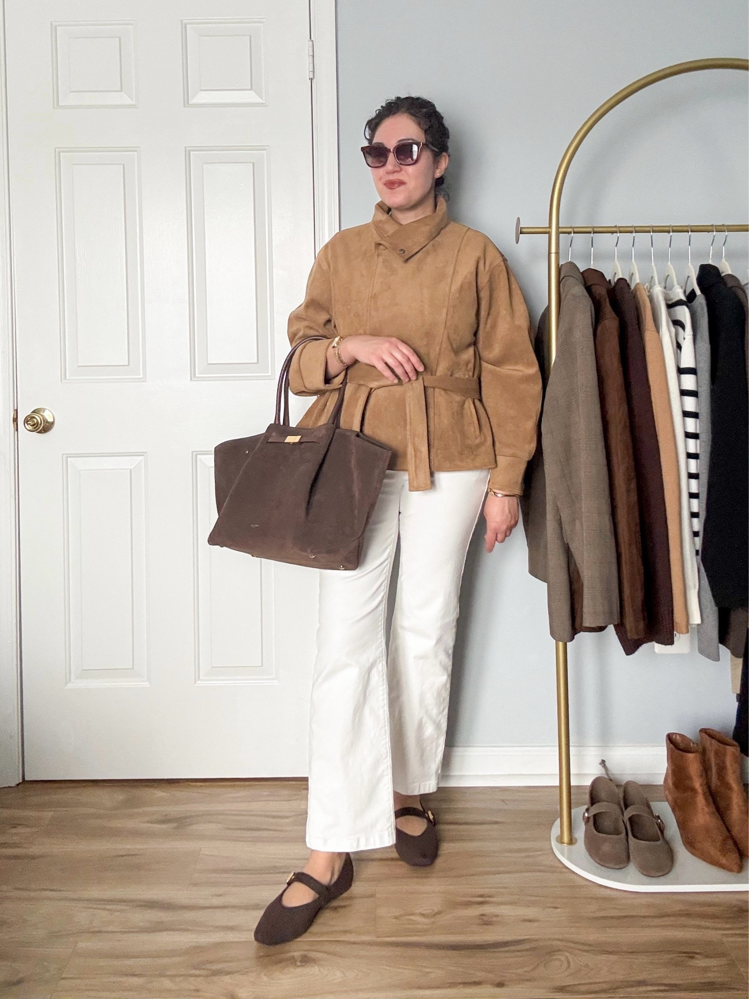 Fall outfit, autumn outfit, white jeans, zara finds, suede jacket

#LTKootd #LTKOver40