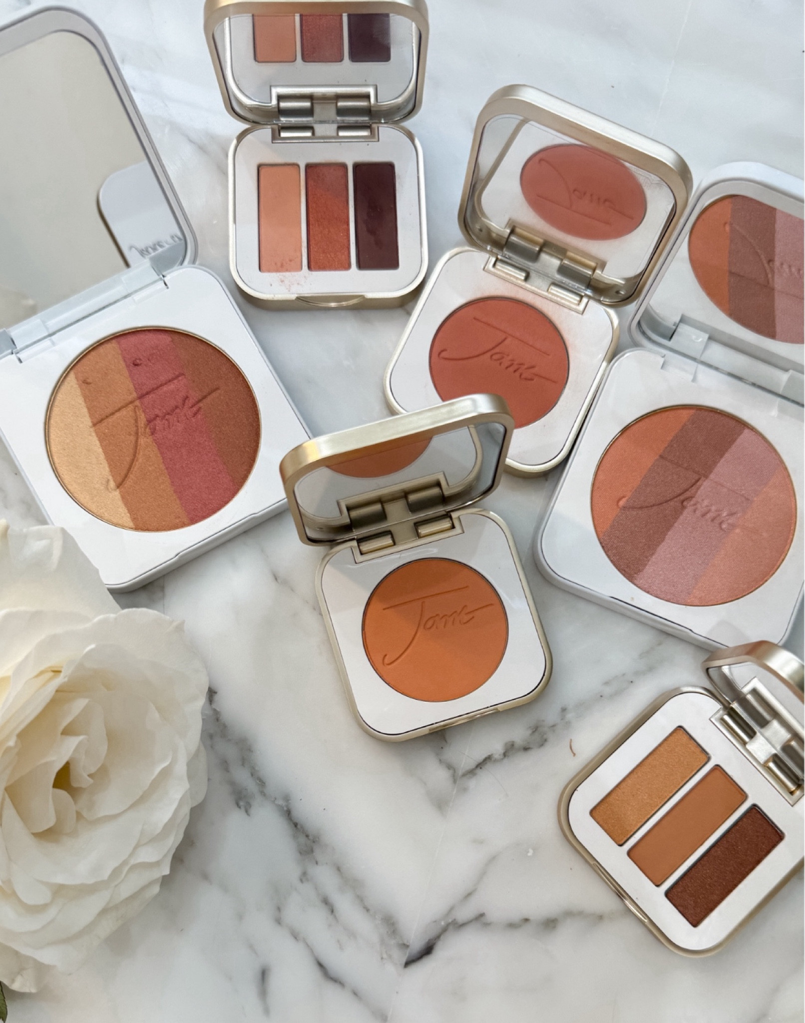 Spring/Summer clean make up from Jane Iredale I’ll be using. Applies beautifully and stays all day! Foundation is -weekend skin, spf 50, vit c for a glow! 

Blush Flourish & Velvet Petal
-Shimmer bronzers Peaches & Cream, Copper Dusk
Eye showdown trio Wildflower, Honeysuckle 
-Foundation Iris Romeo weekend skin
-Concealer Chanel 
-Powder Givenchy 3-Rose
-mascara Bobbi Brown Smokey eye
-CT lip cheat pillow talk
-lawless forget the filler Glazed 

#LTKfindsunder50 #LTKbeauty #LTKover40