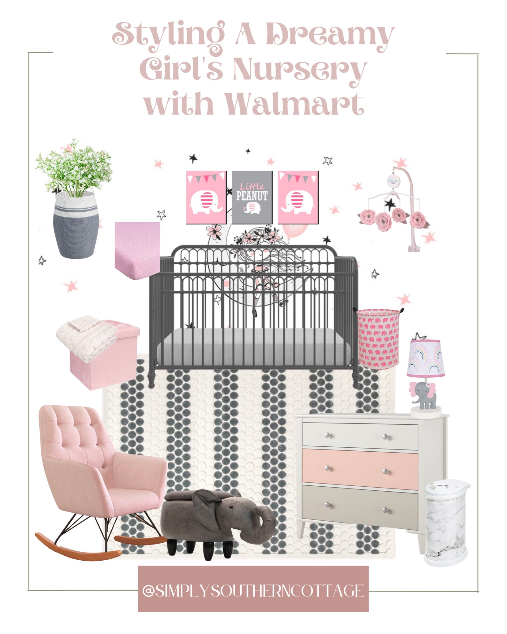 girls nursery / home finds / walmart home / my rug styled / walmart decor / walmart nursery / walmart styled room / walmart rocking chair / walmart crib / walmart maternity 

#LTKstyletip #LTKbaby #LTKhome