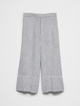 Anyday Wide-Leg High-Rise Linen-Blend Cropped Pant | Banana Republic Factory