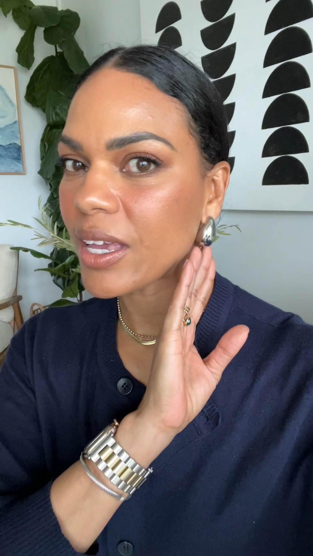 Love these earring similar to Bottega earrings.  I got the Etsy ones but the amazon ones have the pin in the center like the Bottega.  I also use these stickers for the backs of your ears for support or torn earlobes 🥰