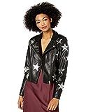 [BLANKNYC] Women's VEGAN LEATHER MOTO JACKET Outerwear, -Stardust, XS | Amazon (US)