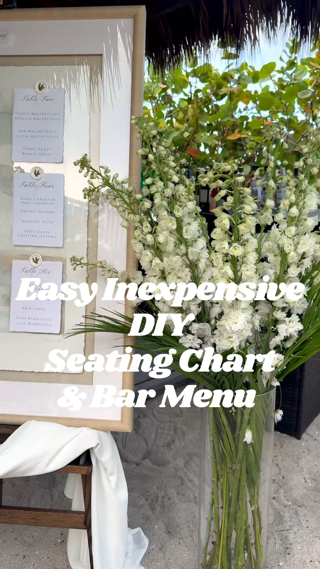 Turn framed artwork into a beautiful seating chart ✨ Just add deckled-edge paper, guest names and table numbers for an easy DIY that doubles as a keepsake after the celebration. 🤍

#LTKWedding #LTKHome #LTKCon