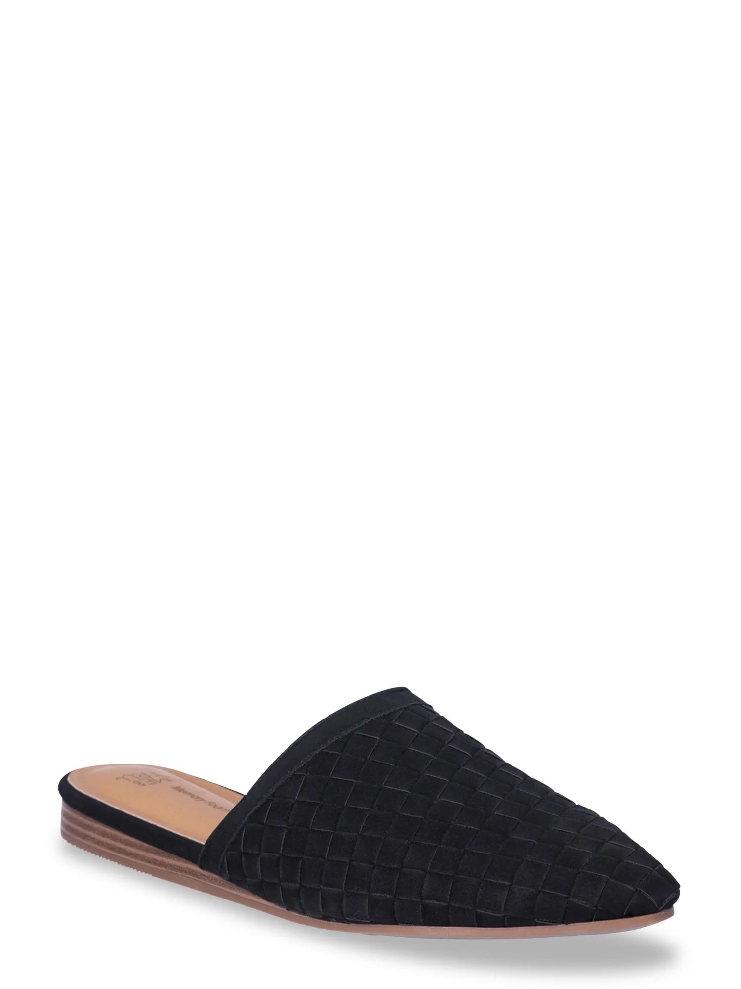 Time and Tru Women's Woven Slip On Mules | Walmart (US)