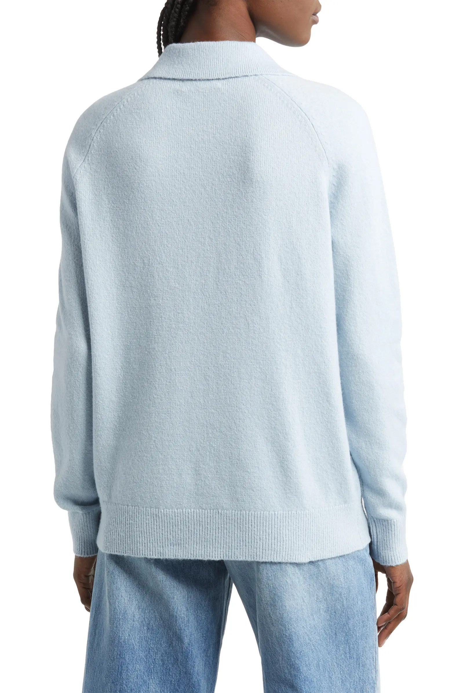 Cotton Blend Polo Sweater | Nordstrom