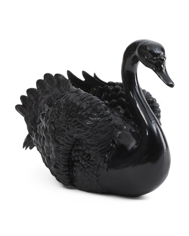 12in Black Swan Decor | TJ Maxx