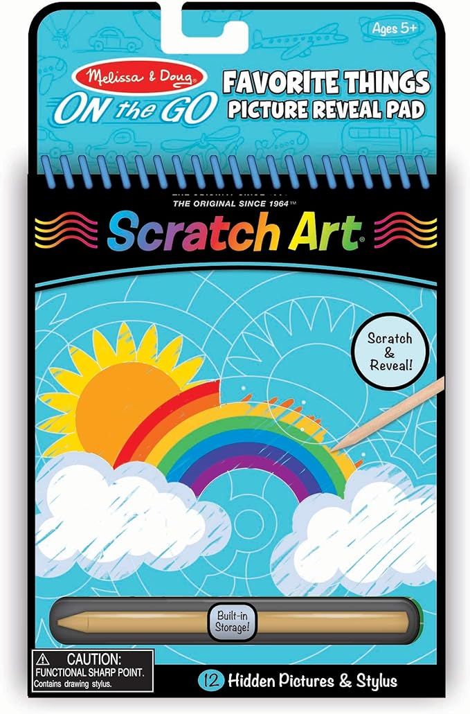 Melissa & Doug On the Go Scratch Art Hidden-Picture Pad - Favorite Things | Amazon (US)