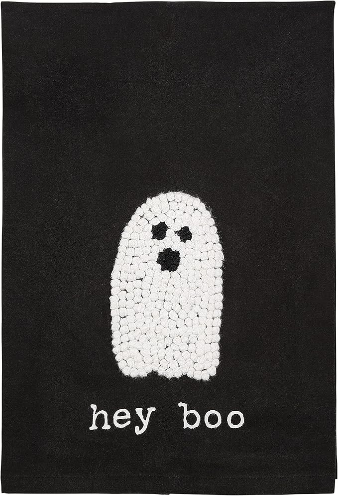 Mud Pie Large Knotted Halloween Towel, Boo, 26" x 17.5" | Amazon (US)