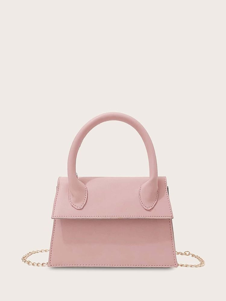 Minimalist Trapezoid Satchel Bag | SHEIN