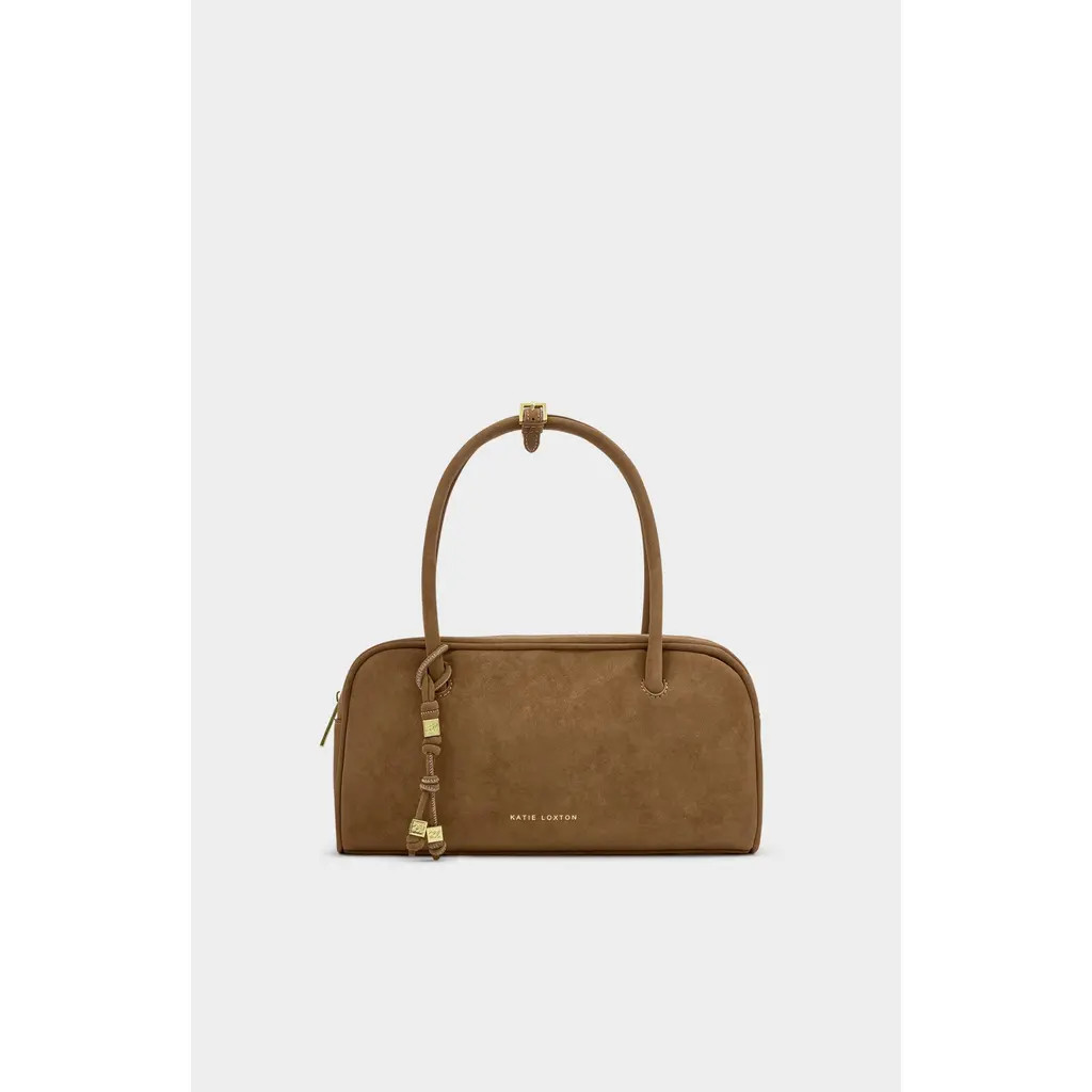 Katie Loxton Hadley Bowling Bag in Caramel Suedette at Nordstrom | Nordstrom