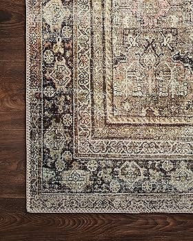 Loloi LAYLA Collection, LAY-03, Olive / Charcoal, 2'-6" x 7'-6", .13" Thick, Runner Rug, Soft, Du... | Amazon (US)