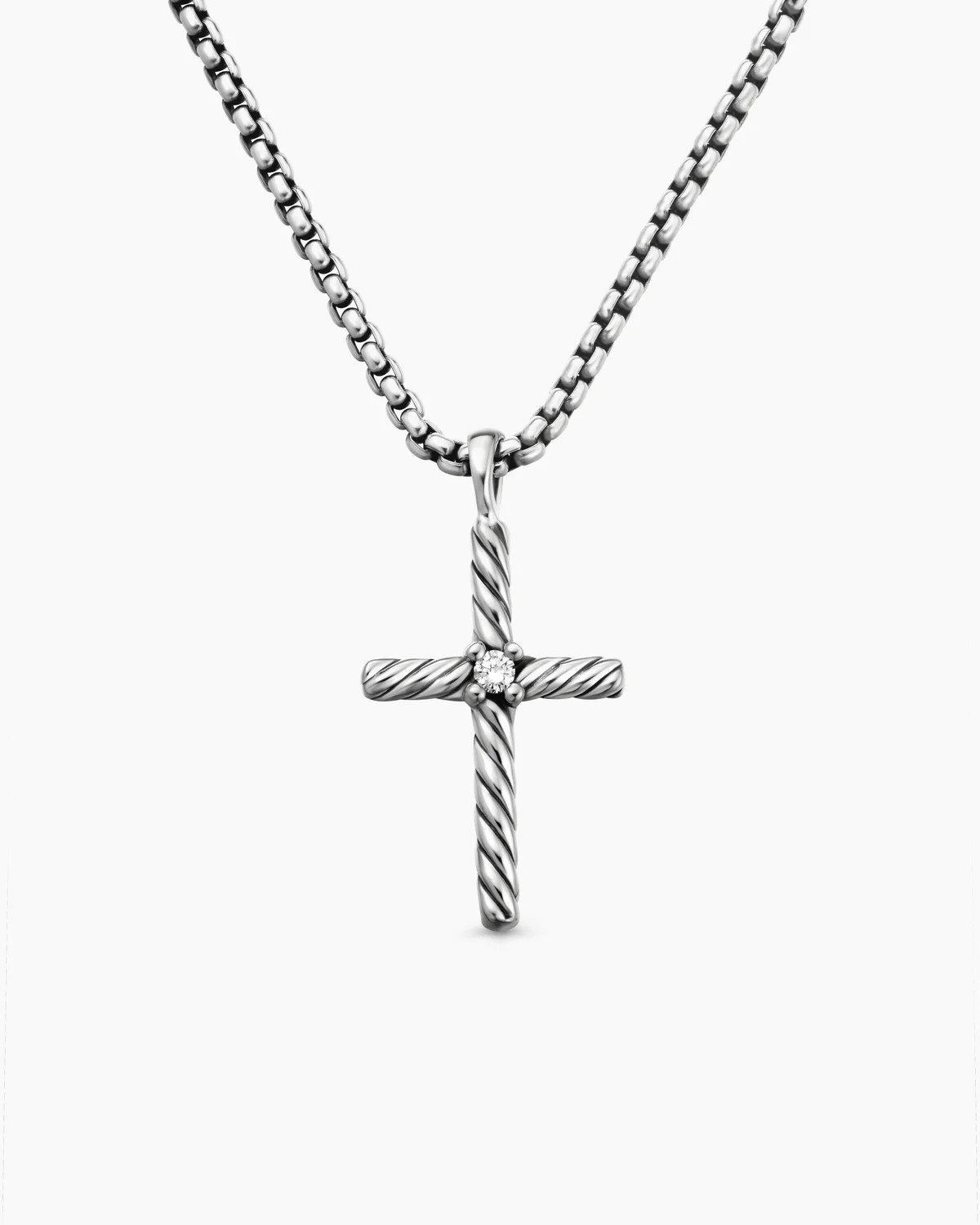 Classic Cable Cross Necklace | David Yurman