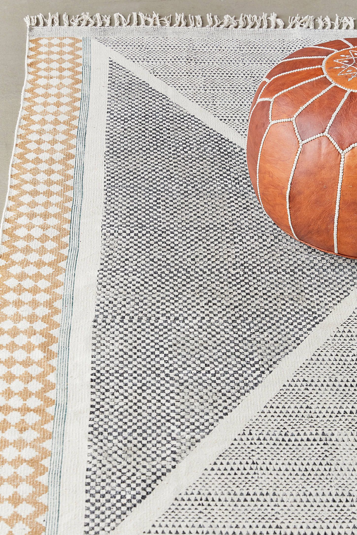Calisa Block Printed Rug | Urban Outfitters (US and RoW)