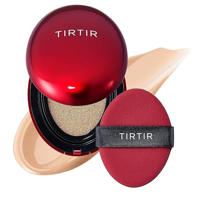 TIRTIR Mask Fit Red Cushion Foundation | Full coverage, Weighless, Skin fit, Satin Glow Finish, K... | Amazon (US)