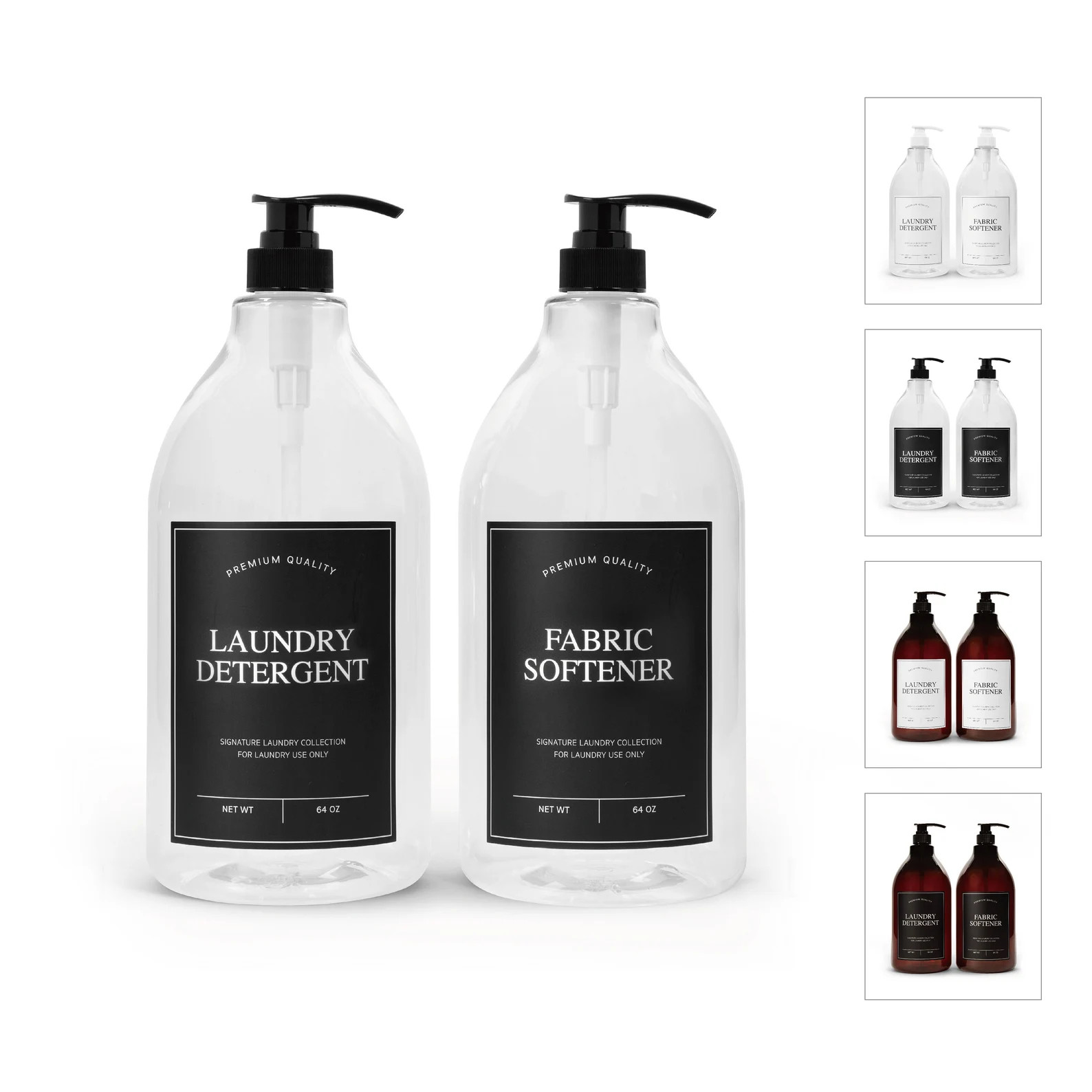 BPA Free Plastic Liquid Laundry Detergent Dispenserdetergent/softener Includes Funnel and Caps 2b... | Etsy (US)