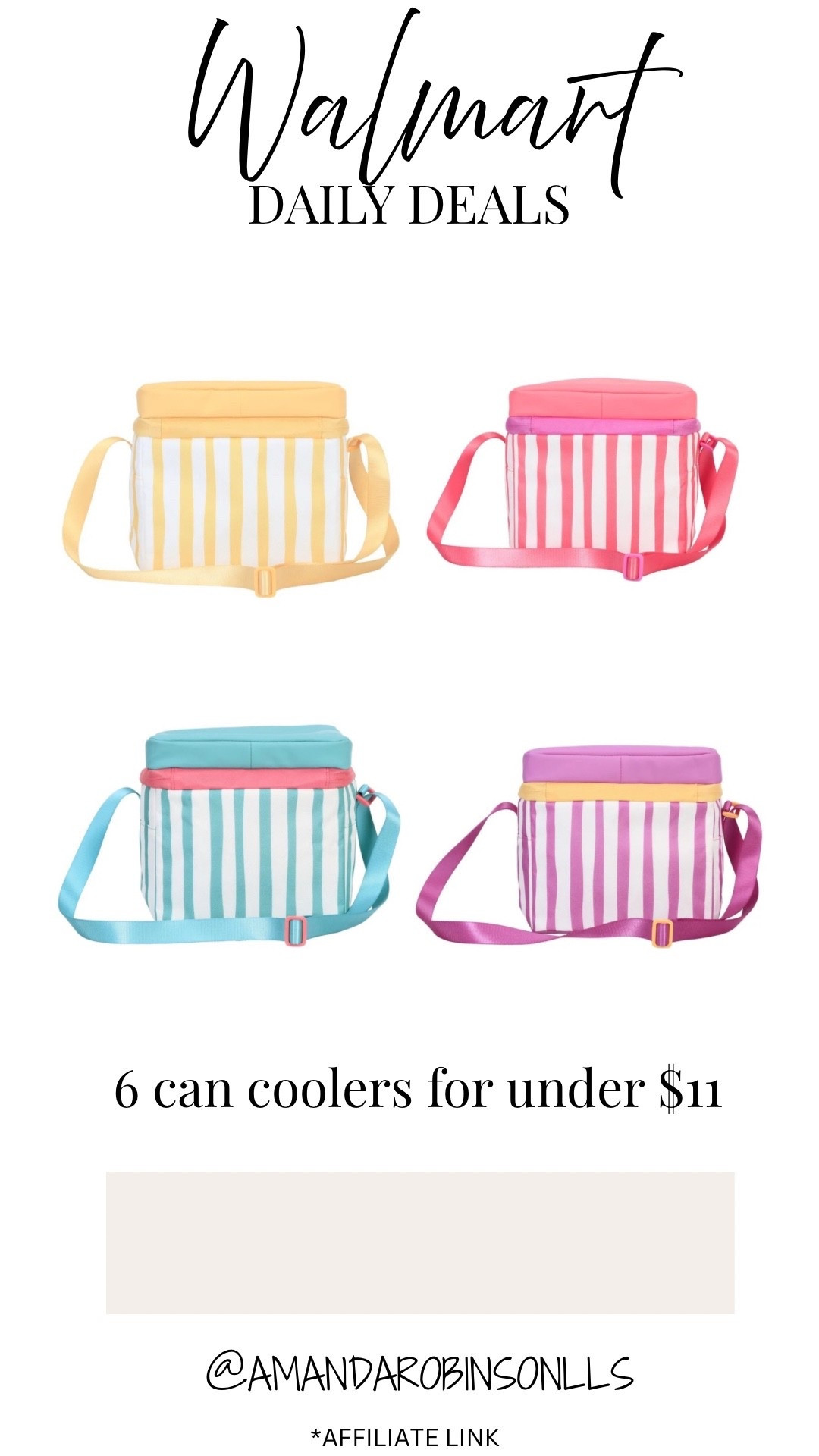 Walmart Daily Deals
6 can coolerss
