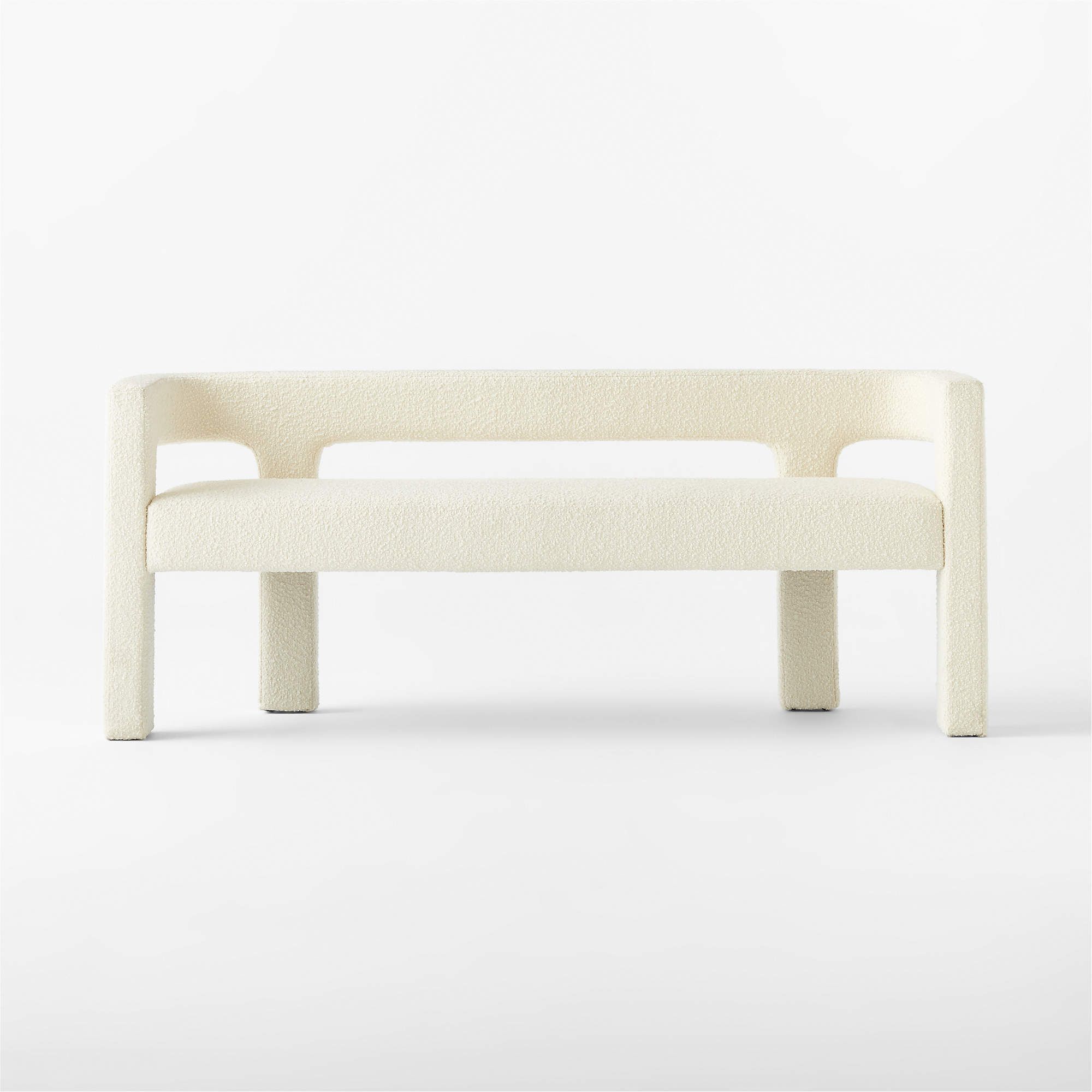 Stature Ivory Bench + Reviews | CB2 | CB2