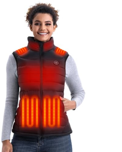 Heated Vest Women with 16000mAh Battery, Lightweight Heating Coat Hiking | Amazon (US)