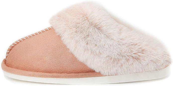 NewYouDirect Fuzzy House Slippers for Women,Fluffy Memory Foam Slip on Fur Lined House Shoes Anti... | Amazon (US)