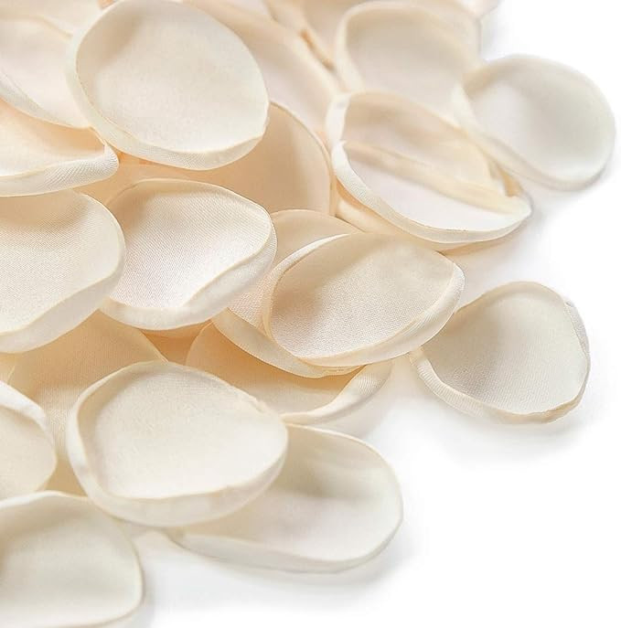 Floroom 300pcs Silk Rose Petals Cream Flower Petals for Wedding Flower Girl Basket Aisle Scatter ... | Amazon (US)